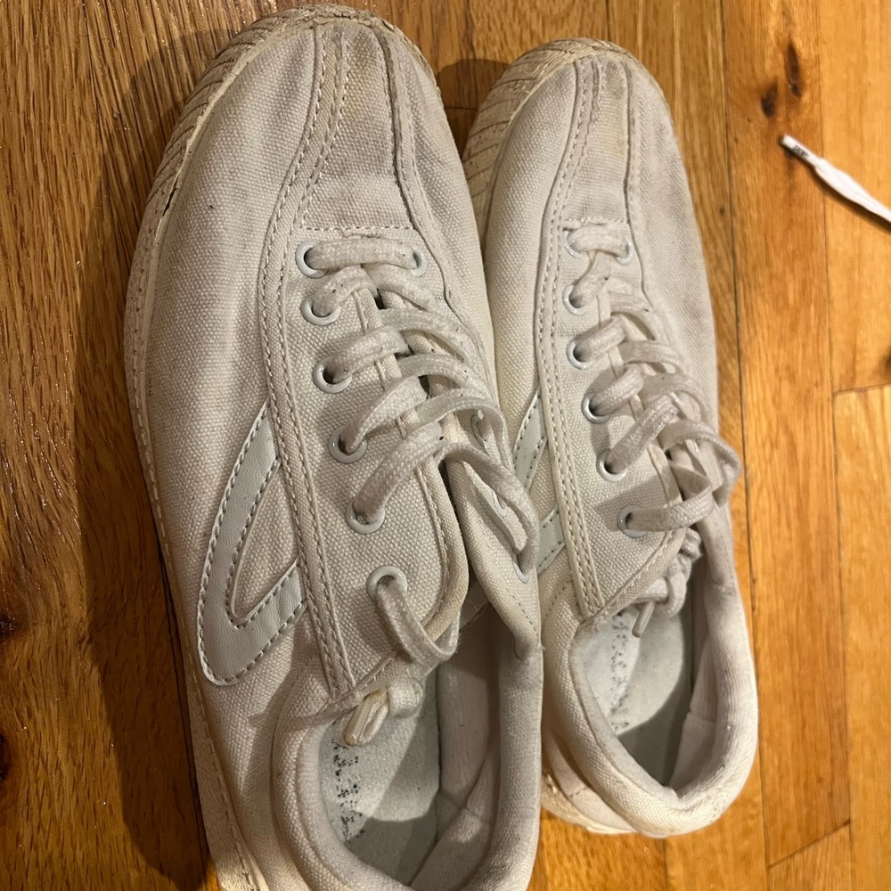 Tretorn white sneakers